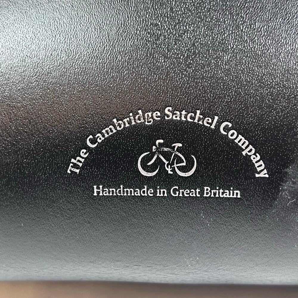 The Cambridge Satchel Company Poppy Grab Bag Mini Top Handle Black Leather - Picture 7 of 9